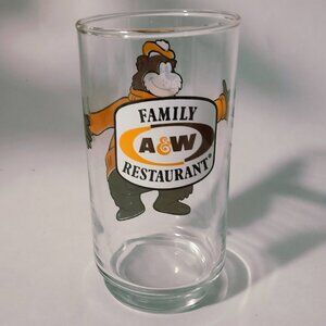 Vintage A&W Family Restaurant Rooty the Great Root Bear Tumbler
